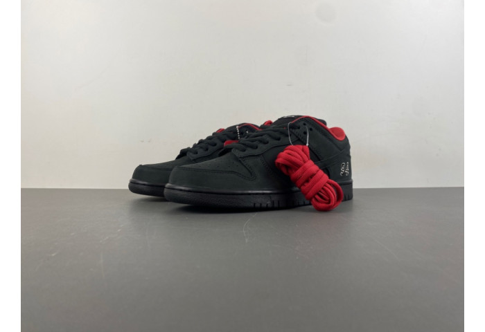 2025 Svp*me x nike dunk low sb black and red hq8487-001