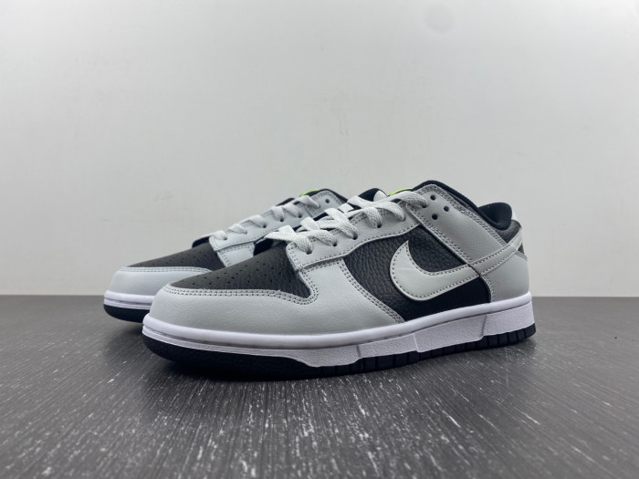 nike dunk low "grey/black/volt" fd9756-001