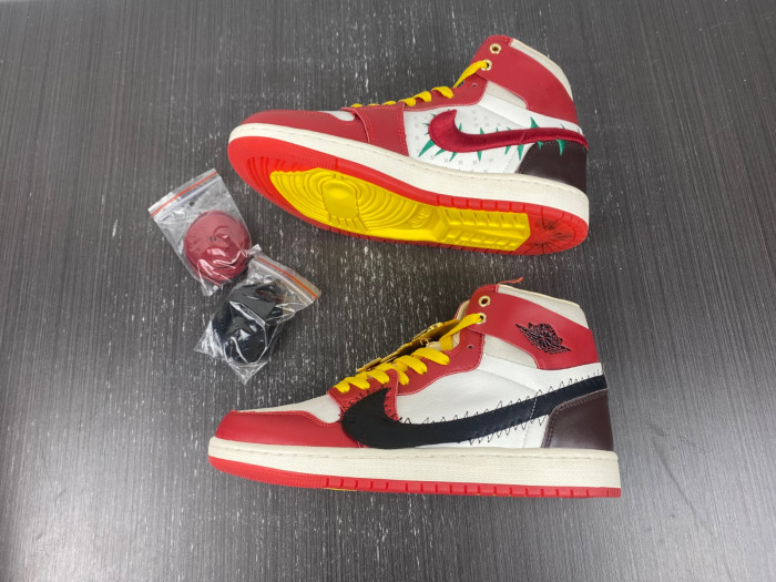 air jordan 1 zoom cmft 2 x teyana taylor gym red fj0604-601