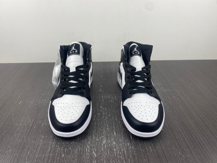 air jordan 1 mid "black/white" dv0991-101