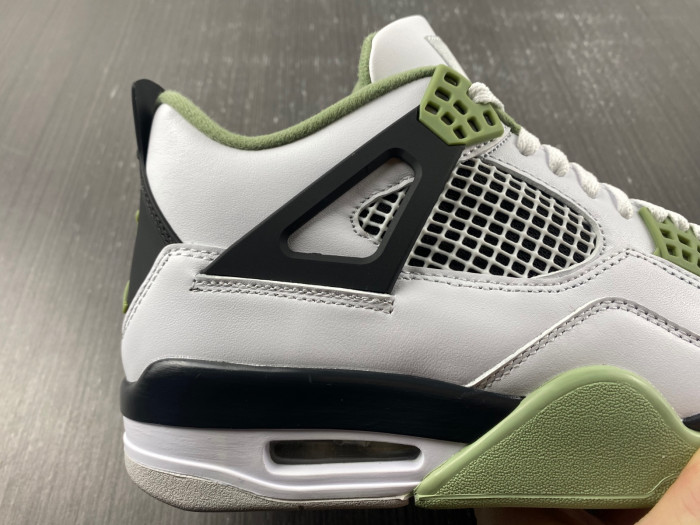 air jordan 4 wmns "oil green" aq9129-103