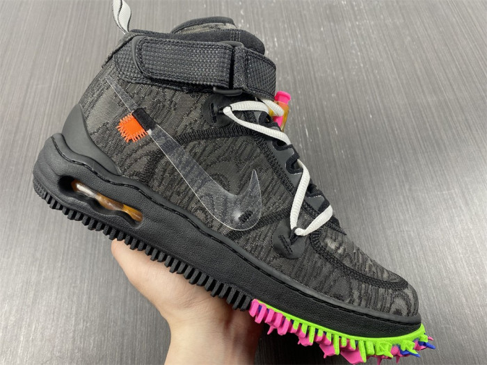 off-white x nike air force 1 mid black do6290-001
