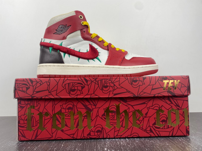 air jordan 1 zoom cmft 2 x teyana taylor gym red fj0604-601