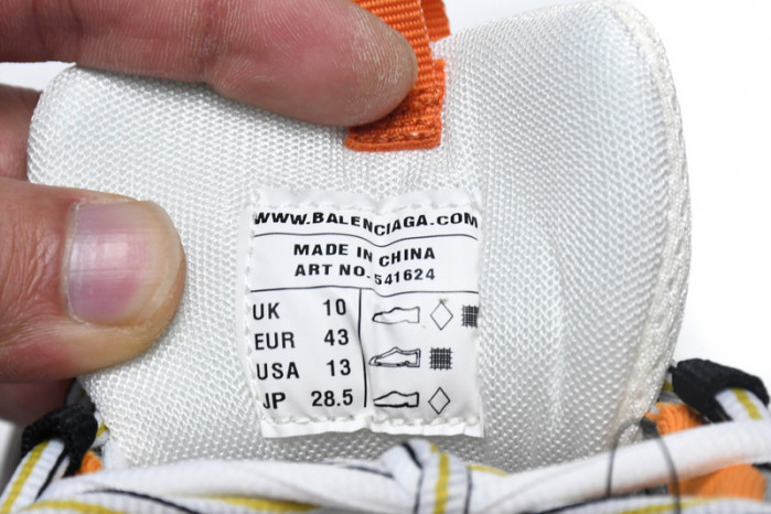 Ba*len*cia*ga tess s. white orange black 542436 w1gb1 9059