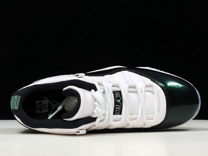 air jordan 11 retro low "emerald, easter" 528895-145