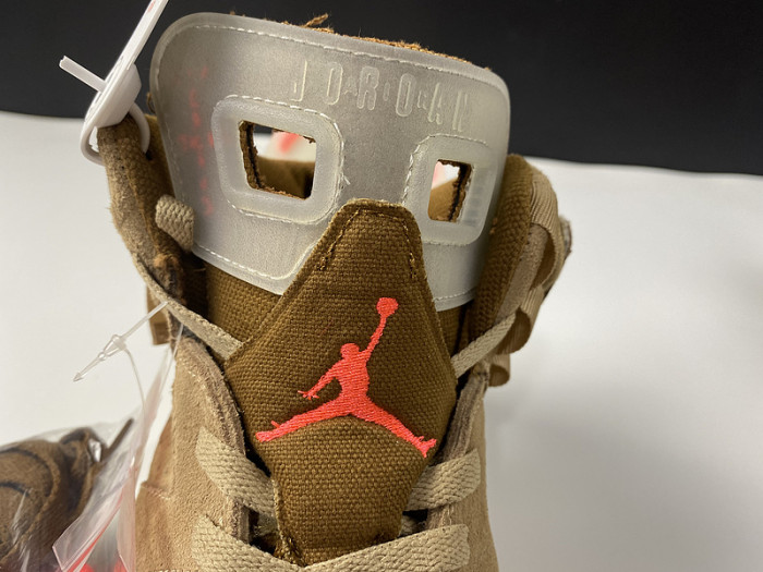 travis scott air jordan 6 british khaki dh0690-200