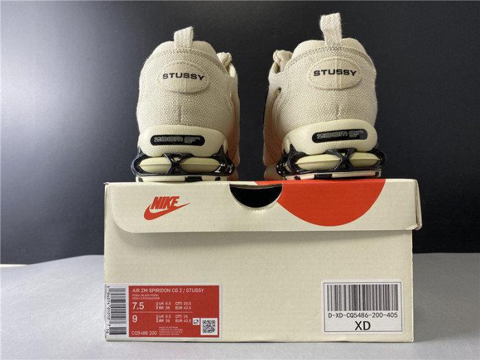 nike stussy x air zoom spiridon caged 