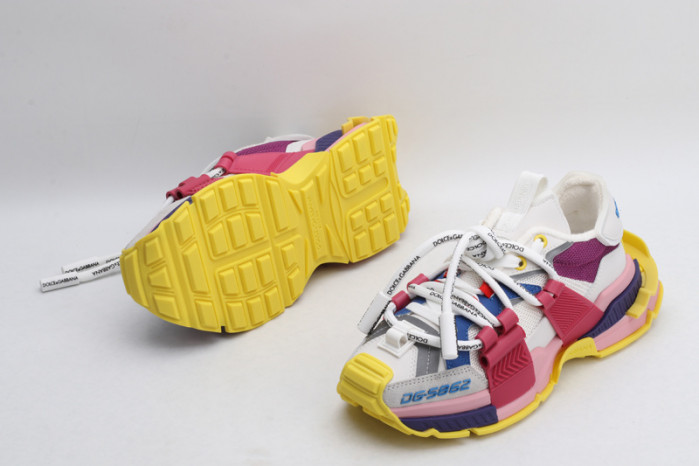 mixed-material space sneakers