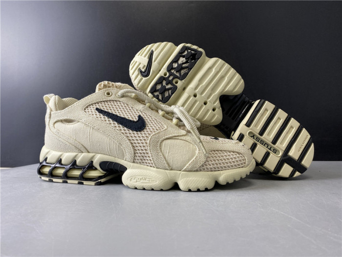 nike stussy x air zoom spiridon caged 