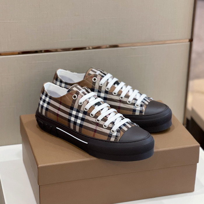 B**rry vintage check cotton sneakers