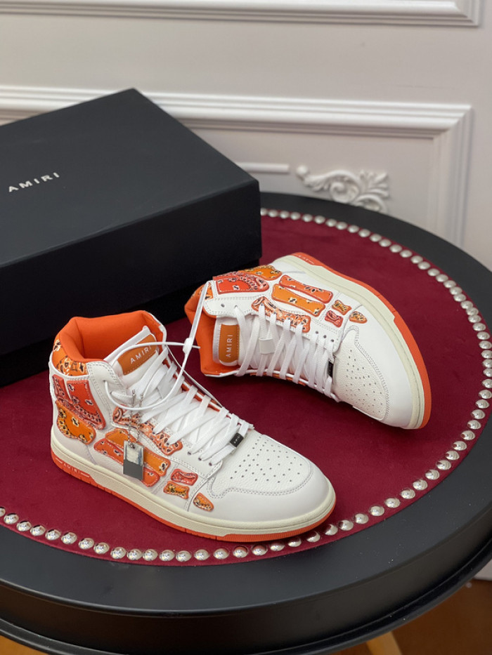 amiri* skel leather sneakers