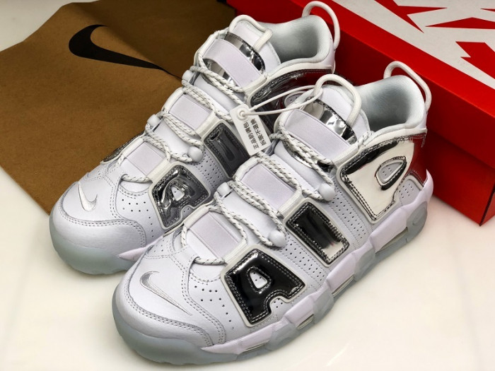 nike air more uptempo white Ch*0me blue tint 917593-100