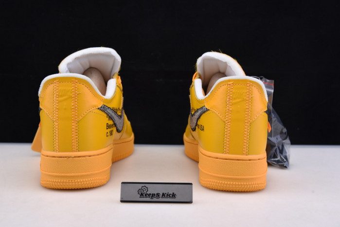 off-white nike air force 1 yellow university gold dd1876-700