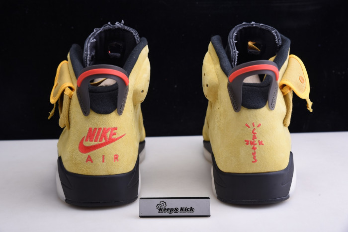 travis scott x air jordan 6 wheat yellow cn1084-300