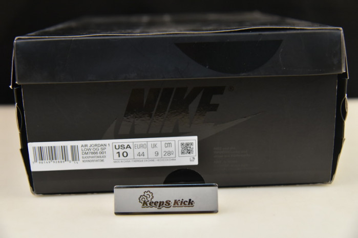 travis scott x air jordan 1 low og sp “black/phantom” dm7866-001